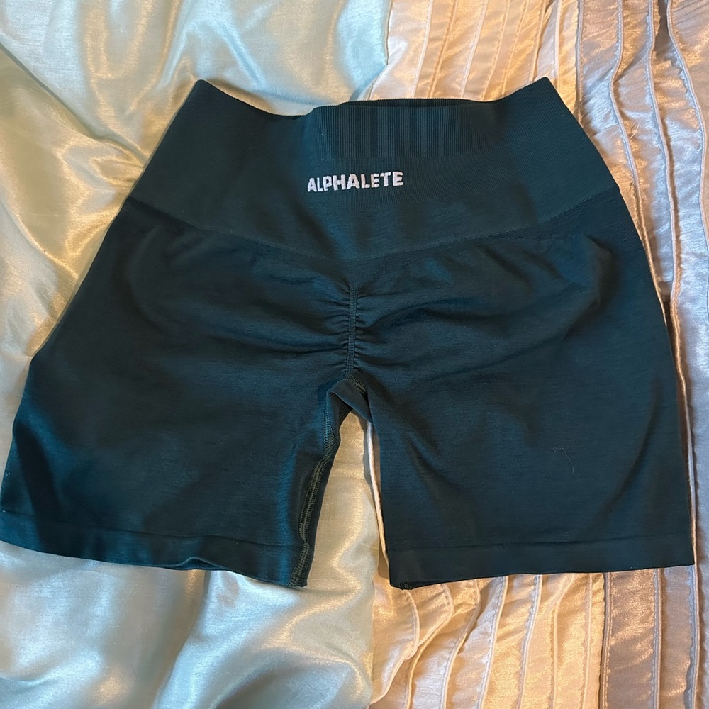 Alphalete amplify teal shorts